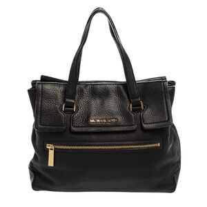 Michael Kors Mackenzie Black Leather Tote